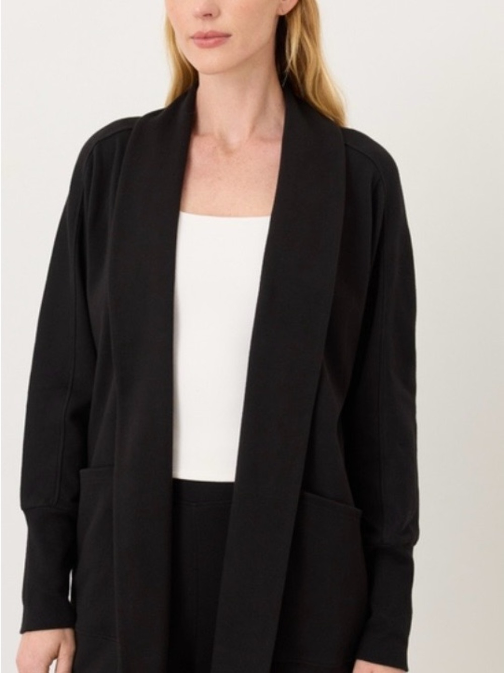 Pact Black Open Drape Women's Cardigan with Pockets and Joggers. Both xxl - Picture 7 of 13